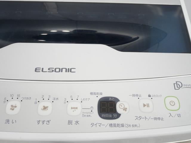 ELSONIC製/2019年式/5.5kg/全自動洗濯機/EH-L55DDS2