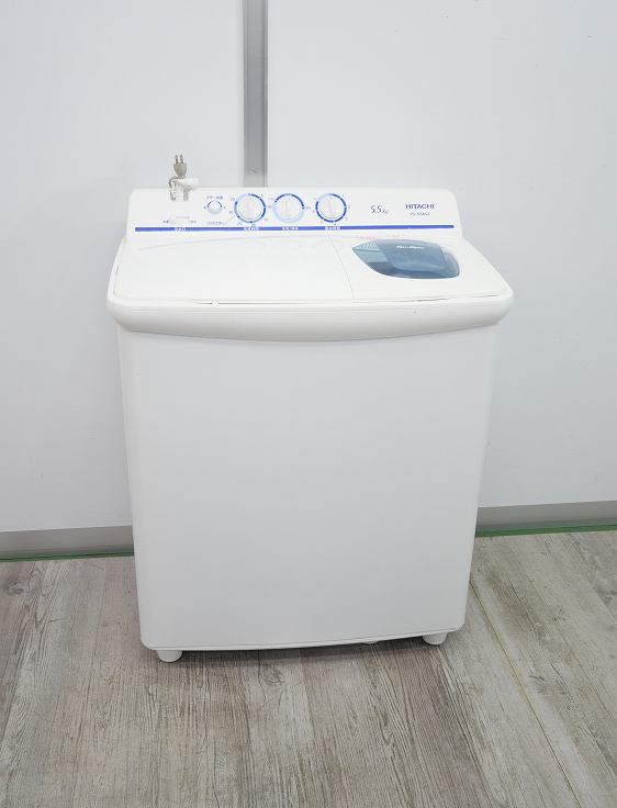日立製/2020年式/5.5kg/二槽式電気洗濯機/PS-55AS2