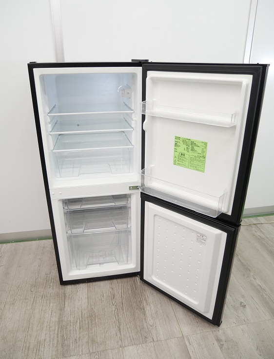 2023年製アイリスオーヤマ 142L ブラック アイリスオーヤマ冷蔵庫142L