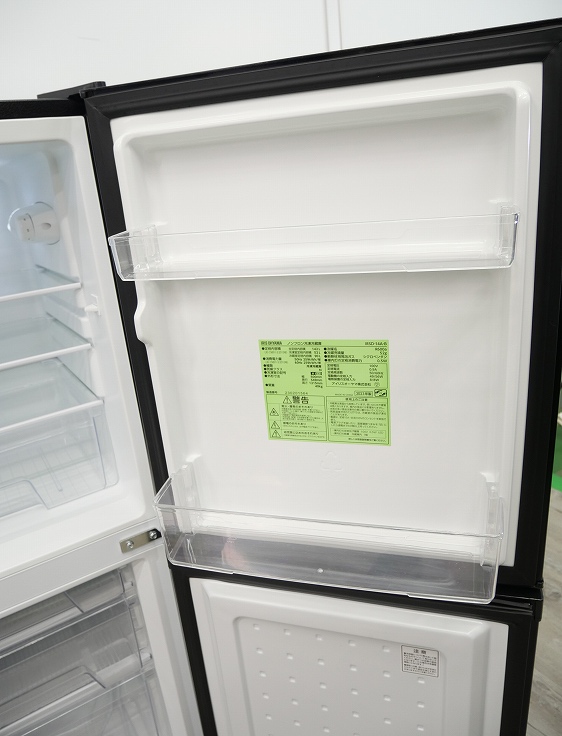 アイリスオーヤマ製/2023年式/142L/冷蔵冷凍庫/IRSD-14A-B