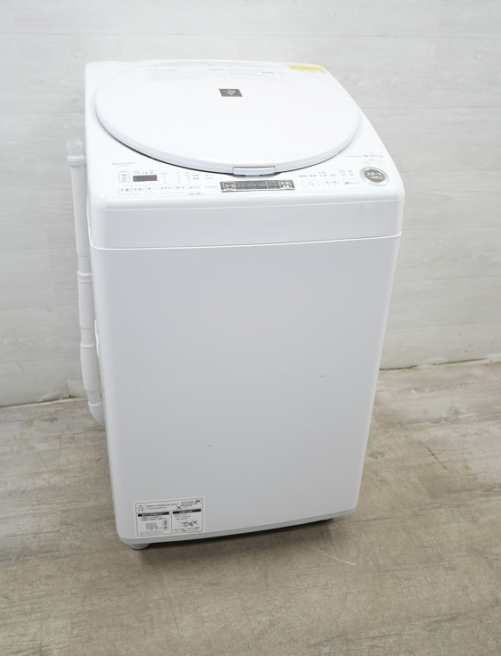 シャープ製/2022年式/8kg/洗濯乾燥機/ES-TX8F-W