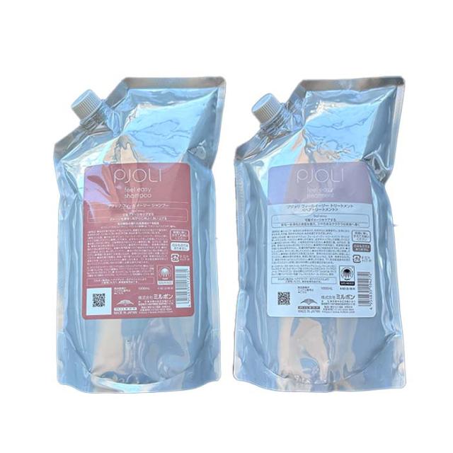 ミルボン　プジョリ　フィールイージーシャンプー トリートメント　1リットルセット セット〉 ミルボン PJOLI プジョリ フィールイージー シャンプー