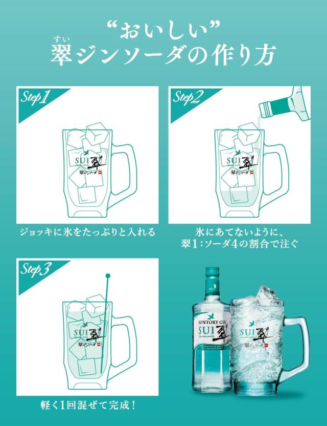 サントリー 翠（すい）700ml×6本 【ﾚﾋﾞｭｰｷｬﾝﾍﾟｰﾝ中】_4