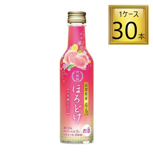 【6/13P5倍】月桂冠 ほろどけ もも 200ml×30本【1ケース】 【ﾚﾋﾞｭｰｷｬﾝﾍﾟｰﾝ中】