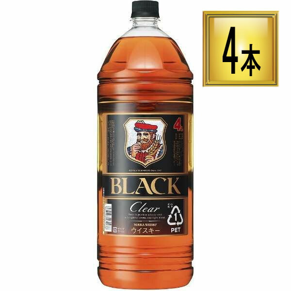 アサヒ ブラックニッカ クリア 4L×4本【1ケース】【ﾚﾋﾞｭｰｷｬﾝﾍﾟｰﾝ中】 14,386円
