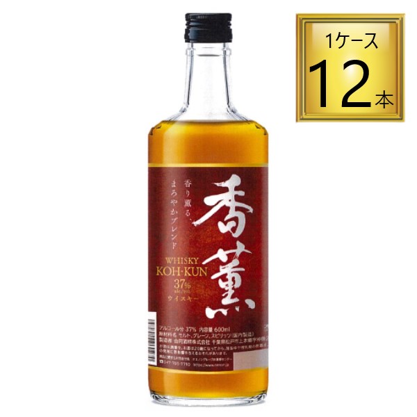 【6/13P5倍】合同酒精 香薫 ウイスキー 600ml  ×12本【1ケース】