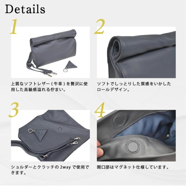 ショルダーバック メンズ 本革 斜めがけ クラッチバッグ 2way サコッシュ レディース 人気 高級 ブランド カバン 肩掛け おしゃれ シンプル コンパクト カジュアルレザー ショルダー 収納 整理 コインケース付き SEEKER シーカー_6