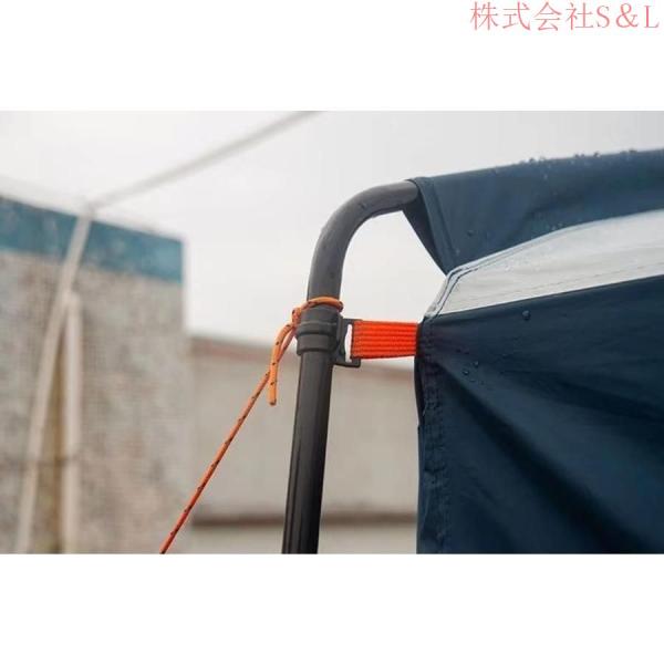 防災対策カーサイドタープ車中泊テントキャンプ 日よけ 防水?UV機能
