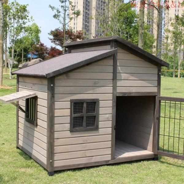 無垢材の犬小屋 屋外の木造犬小屋 大型犬小屋 屋外防水犬小屋 株式会社S＆L_2