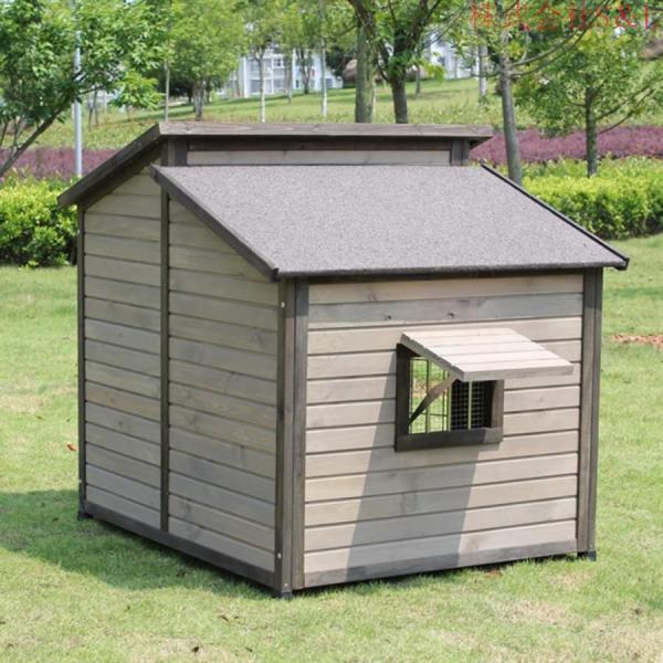 無垢材の犬小屋 屋外の木造犬小屋 大型犬小屋 屋外防水犬小屋 株式会社S＆L_3
