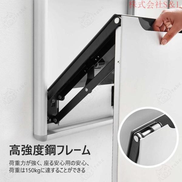 玄関スツールウォールマウント折りたたみ椅子手すり付き目に見えない玄関椅子サイレント玄関ベンチ防水安定性省スペースインストールが簡単S＆L耐荷重が強