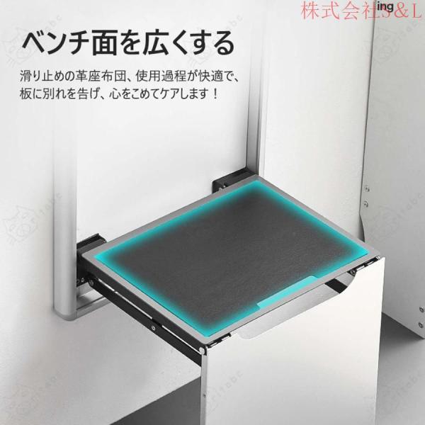 玄関スツールウォールマウント折りたたみ椅子手すり付き目に見えない玄関椅子サイレント玄関ベンチ防水安定性省スペースインストールが簡単S＆L耐荷重が強