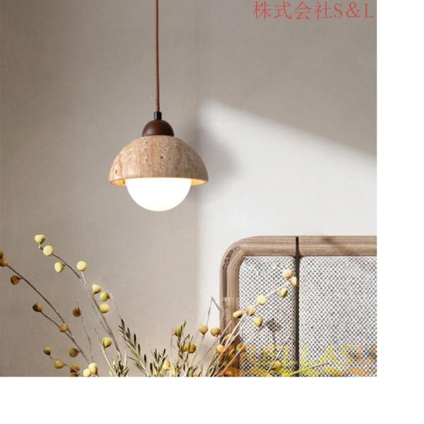 ペンダントライト 照明器具 おしゃれ 北欧 LED 天井 オシャレ リビング キッチン 安い 吊り下げ 和風 和室 事務所株式会社S＆L 玄関 デザイン 石/木 1灯 室内_2