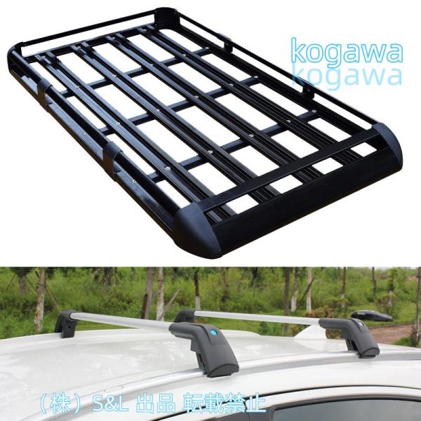 作業用としても大活躍 組立型 アルミ合金製 カーゴラック ルーフラック ルーフバスケット 株式会社S＆Lキャリアルー ルーフキャリア 汎用 車用 業務用