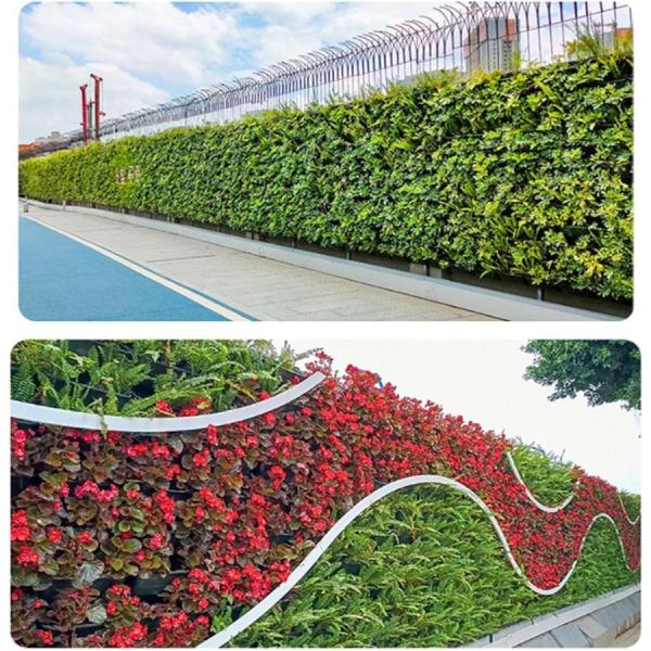フラワーポット【 ウォールグリーン 植木鉢 28個 セット 】壁掛けプランター 壁面緑化 プラスチック製 プランター 自己給水 組立式 設置簡単 インテリア栽培 ハ_6