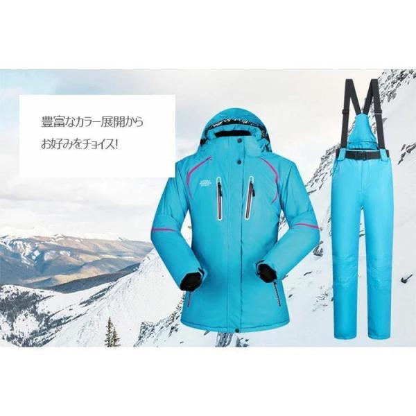 防風防寒 レディース ジャケット サスペンダー 上下セット スキー