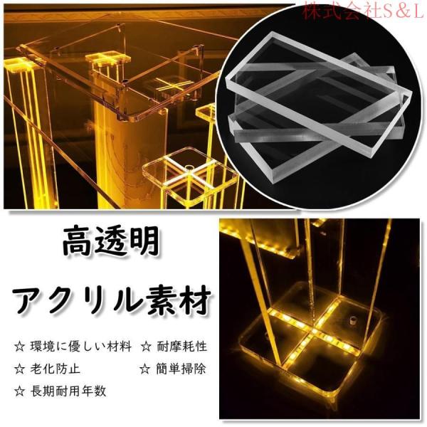 多機能 演台?司会者台 透明 アクリル 書見台 演説台 キャスター付き 表彰台教会用説教壇簡単組立S＆L移動便利 学校の会議の結婚の教会のスピーチ用 教卓 スピー_2