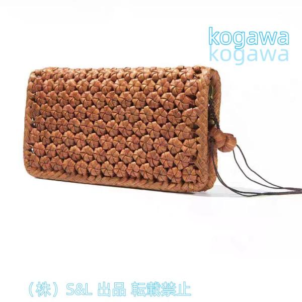 送料無料 高級品 山葡萄 長財布 花編みやまぶどう財布 手編み ウォレット 株式会社S＆L男女兼用