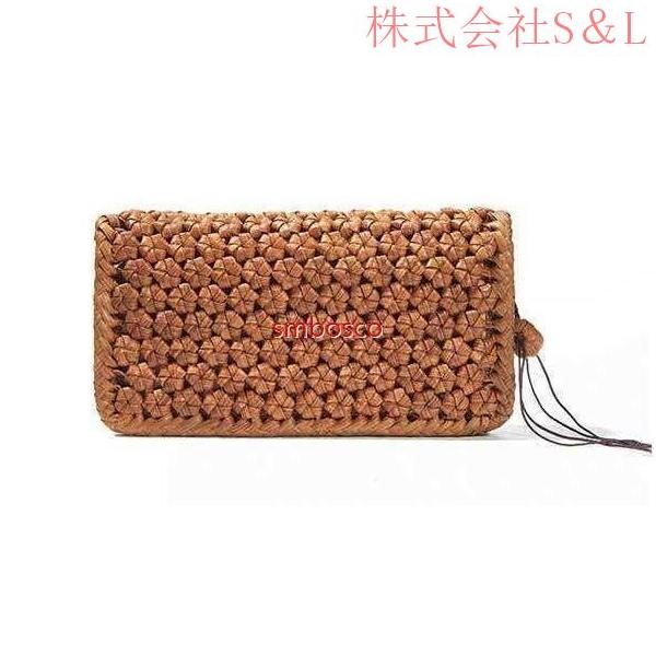 送料無料 高級品 山葡萄 長財布 花編みやまぶどう財布 手編み ウォレット 株式会社S＆L男女兼用_4