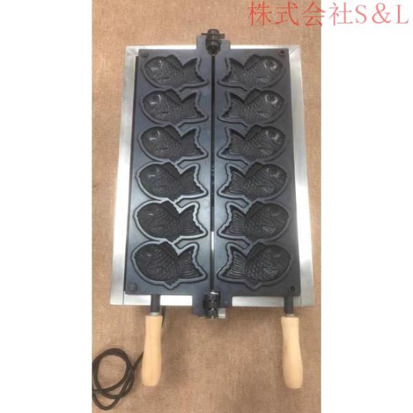 特売！品質★たい焼き器 業務用 電気 6匹 6個 株式会社S＆L重ね合わせ式_1
