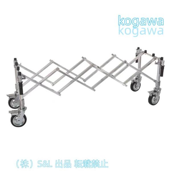 棺台車葬儀担架 アルミ棺台車棺ラック 葬儀場トロリー 葬儀台車 教会講堂台車 S＆L 格納式死体台車 遺体安置所教会ステンレス鋼折りたたみ式棺プッシャー