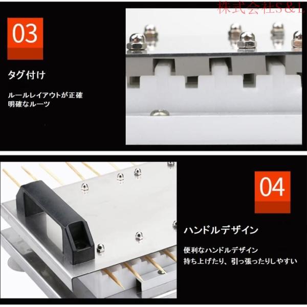 串刺し機 肉の串刺し機 手動1回10枚 ケバブ機 焼き用バーベキュー BBQ DIY肉串焼き 竹の棒 スチールの棒株式会社S＆L  木の棒 適用 手軽な串焼き_7