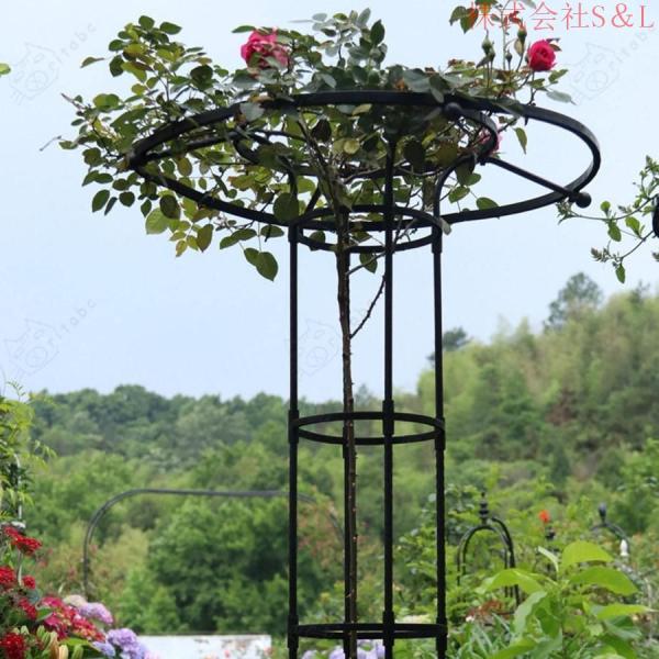 トレリス 園芸 オベリスク 薔薇 朝顔 庭 金属製 支柱 バラのオベリスク ぶどう ミニトマト 株式会社S＆L棚 バラ ガーデニング アサガオ 屋外 ガーデニング用_7