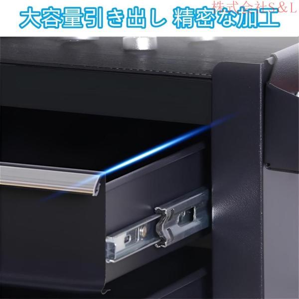 ツールワゴン ツールキャビネット ツールカート 工具カートキャスター付きロック付き株式会社S＆L 工具収納 機動力をアップしたツールカート 工具台車 車整備_4
