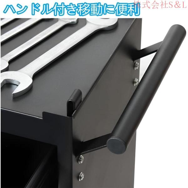 ツールワゴン ツールキャビネット ツールカート 工具カートキャスター付きロック付き株式会社S＆L 工具収納 機動力をアップしたツールカート 工具台車 車整備_5