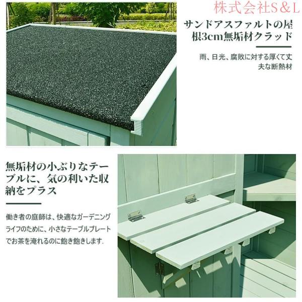 物置 屋外 木製収納庫 防雨型 日焼け防止 カビが生えにくい 通気性