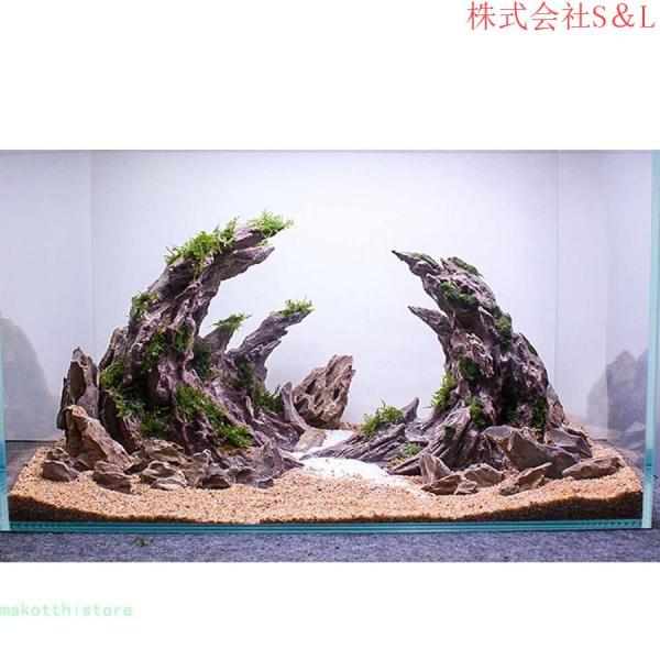 水槽 オブジェインテリア 置物 アクアリウム オーナメント 水槽 オーナメント 人工岩のアクアリウムの飾り バレー 株式会社S＆L水槽セット 掃除簡単_5