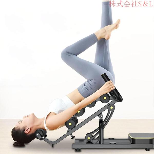 逆さぶらさがり健康器フィットネスマシン逆立ち?ストレッチ器具6段調整S＆L逆立ちマシン逆立ち健康器具多機能ヨガ補助椅子背筋懸垂器具逆立ち健康法ぶら