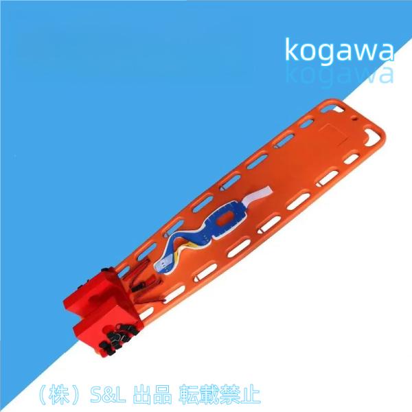 レスキューストレッチャーポータブルライフセービングストレッチャースイミングプールプラスチックライフボードS＆Lヘッドイモビライザーとネックブレース付き