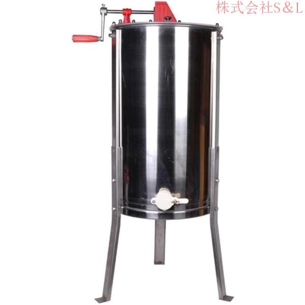 採蜜機 ステンレス ミツバチ養殖 蜂蜜分離器 手動式 遠心分離機 3フレーム 株式会社S＆L蜂蜜抽出 養蜂器具_1