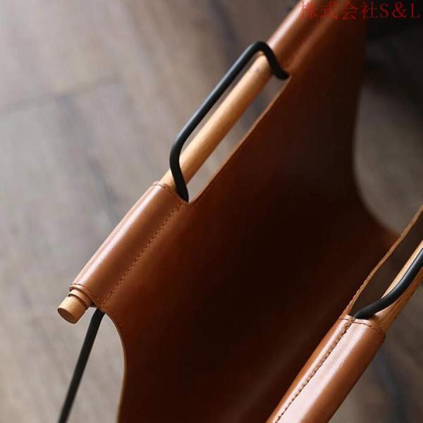 マガジンラック、錬鉄製の木製新聞ラックホームデブリ収納ラックモダンフロアラック研究用革本棚カフェソファマガジンラック (Color : Brown Size : 22*39*40cm マガジンラック、錬鉄製の木製新聞ラックホームデブリ収納ラックモダン