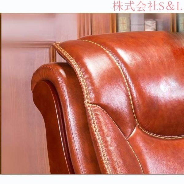 事務用椅子 高級感 家庭用 オフィスチェア 高級書斎用回転椅子 快適 革椅子株式会社S＆L 社長椅子 ビジネス プレゼント背もたれ椅子 上品_14