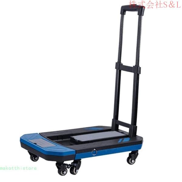 キャリーカートTrolley移動用手押し車折りたたみ式ドリーカートS＆L耐荷重150kg荷物運びキャリーカート6輪ヘビーデューティートロリーユーティリティカー_3