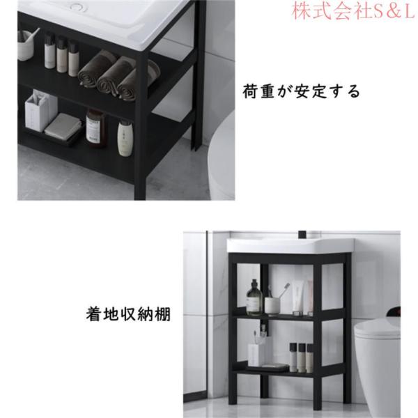 洗面台セット洗面所の床型洗面台 洗面ボウル キッチンシンク便利 流し台 手洗い鉢 手洗い器 陶器製 株式会社S＆L簡易洗面化粧台 バルコニー 庭 シンク 排水付き_10