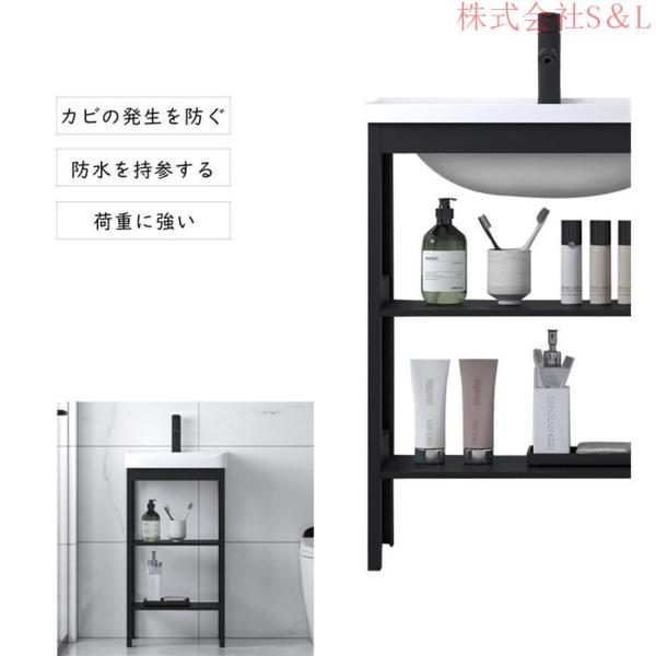 洗面台セット洗面所の床型洗面台 洗面ボウル キッチンシンク便利 流し台 手洗い鉢 手洗い器 陶器製 株式会社S＆L簡易洗面化粧台 バルコニー 庭 シンク 排水付き_11
