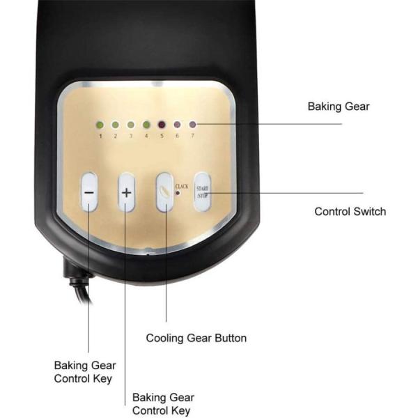 コーヒー豆焙煎機、全自動ステンレス鋼家庭用コーヒー焙煎機穀物用ピーナッツコーヒー豆ナッツベーキング用_2