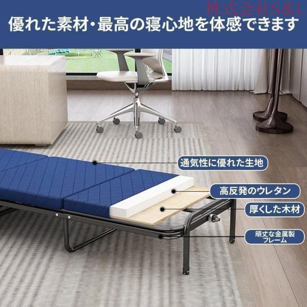 折りたたみ ベッド おすすめ 介護 ベッド シングル ソファ ベッド 簡易 ベッド 株式会社S＆L 高反発 マットレス 5段階 リクライニング ワンルーム_8