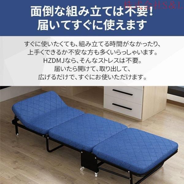 折りたたみ ベッド おすすめ 介護 ベッド シングル ソファ ベッド 簡易 ベッド 株式会社S＆L 高反発 マットレス 5段階 リクライニング ワンルーム_9