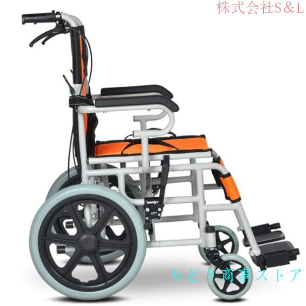 車椅子 九時半アルミ製 折りたたみ 株式会社S＆L 車椅子 折り畳み式車椅子 介助型 軽量アルミ製 簡易車椅子 旅行用 外出用_1