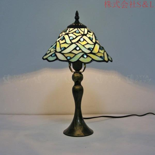 い97ステンドグラスランプ 卓上スタンド 卓上照明. 照明スタンドライト