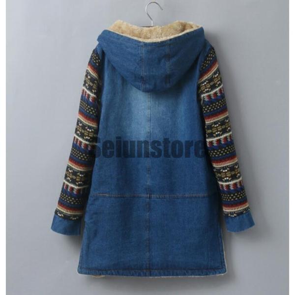 レディース ジージャン デニムコート ボアジャケット 株式会社S＆L ランチコートGジャン 裏起毛 ポケット 厚手 オシャレ ふわふわあったか　大人カジュアル レディース ジージャン デニムコート ボアジャケット 株式会社S＆L