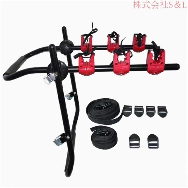 TERZO リアサイクルキャリア 3台積み ブラック TERZO サイクルキャリア