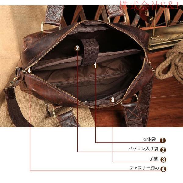 ボディバッグ　レザー　斜めがけバッグ　ワニ革　本革 斜め掛け株式会社S＆L ワンショルダー ワンショルダーバッグ メンズ_8