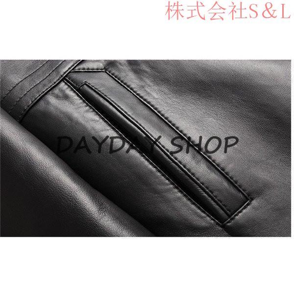 新品SALE ラム革 シープスキン ラム革 コート メンズ 男性 通勤 ビジネス リアルレザージャケット 裏ファーミンク 高級品 株式会社S＆L防寒 秋冬 真冬_6