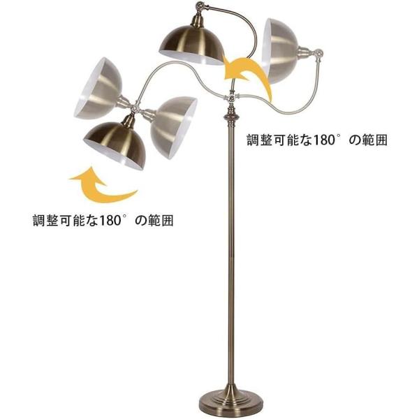 調節可能なフロアランプレトロメタルアイアンヨーロピアンスタイルのリビングルームの装飾研究室電気スタンドオフィスカウンターベッドルームベッドサイドランプ_4