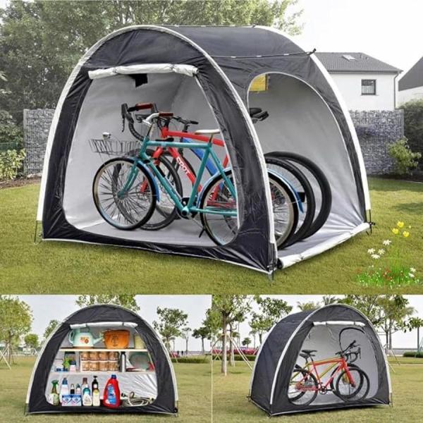 自転車 テント サイクルハウス 2ドア 自転車 収納 屋外 自転車置き場 自転車 ガレージ 物置 バイクガレージ 自転車 車庫 サイクルパーキング 自転車小屋 日焼け_1